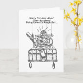 Entschuldigung, von Ihrem Unfall zu hören Karte (Gelbe Blume)