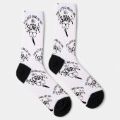 "Entschuldigung" X-Factor-Typ Lyrics Meme Socken (Rechts)