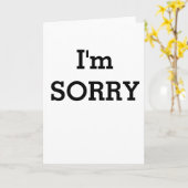 Entschuldigungs-Karte Karte (Gelbe Blume)