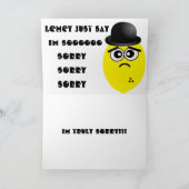 Entschuldigungskarte Karte (Innenseite)