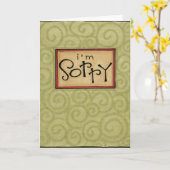 Entschuldigungskarte Karte (Gelbe Blume)