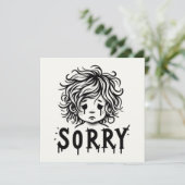 Entschuldigungskarten  karte (Stehend Vorderseite)