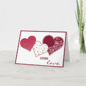 Entsende Liebe, Valentine Karte (Vorderseite)