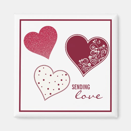 Entsende Liebe, Valentine Magnet (Vorne)