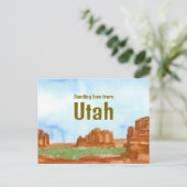 Entsendung der Liebe Utah Rocks Südwestwüste Postkarte (Stehend Vorderseite)