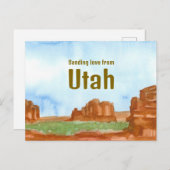 Entsendung der Liebe Utah Rocks Südwestwüste Postkarte (Vorne/Hinten)