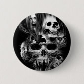 Entsetzen von Halloween - Button (Vorderseite)