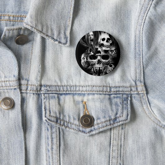 Entsetzen von Halloween - Button (Beispiel)