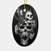 Entsetzen von Halloween - Keramik Ornament (Links)