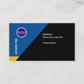 Entsetzender blendender gelber Gang-Ingenieur Visitenkarte (Rückseite)