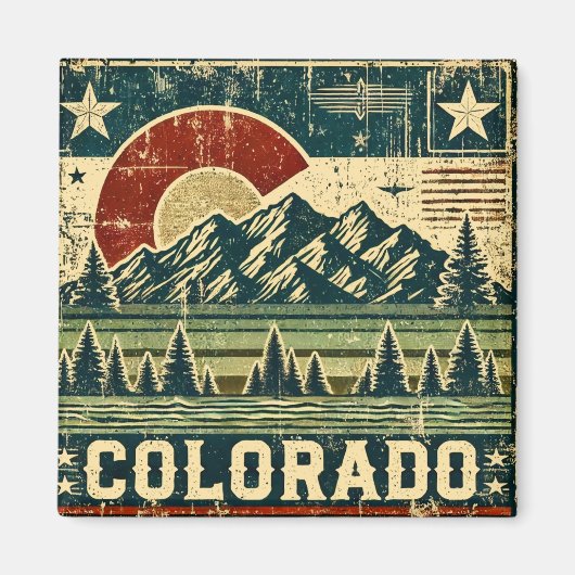 Entsetzliches Grunge Colorado Magnet (Vorne)