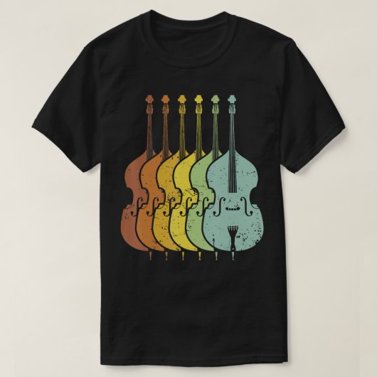 Entsetzliches Retro-Geschenk für Bass-Musiker T-Shirt (Design vorne)
