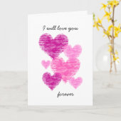 Entsetzliches rosa Herzklopfen Valentine Karte (Gelbe Blume)