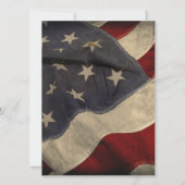 Entsetzte Einladung der amerikanischen Flag Bridal (Rückseite)