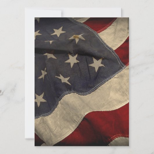 Entsetzte Einladung der amerikanischen Flag Bridal (Rückseite)