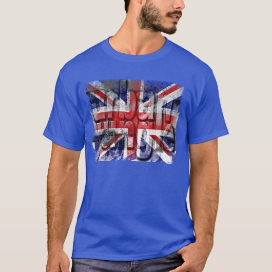 Entsetzte u.k Fahne Digitale Kunst Städtischer Dsc T-Shirt (Vorderseite)