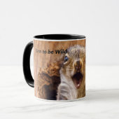 Entsetztes Eichhörnchen Tasse (Vorderseite Links)