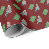 Entsorgen Sie den Müll Geschenkpapier (Rolleneckpunkt)