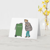 Entsorgen Sie den Müll Karte (Gelbe Blume)