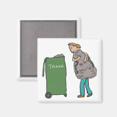 Entsorgen Sie den Müll Magnet (Vorderseite/Rückseite)