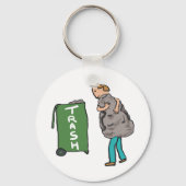 Entsorgen Sie den Müll Schlüsselanhänger (Vorderseite)