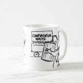 Entsorgung vertraulicher Abfälle Kaffeetasse (VorderseiteRechts)