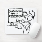 Entsorgung vertraulicher Abfälle Mousepad (Mit Mouse)