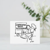 Entsorgung vertraulicher Abfälle Postkarte (Stehend Vorderseite)