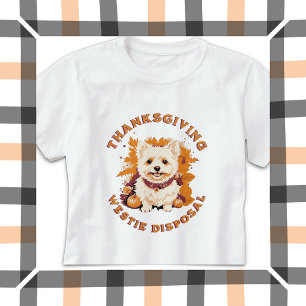 Entsorgung von Erntedank Westie T-Shirt