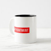 ENTSORGUNG ZWEIFARBIGE TASSE (Vorderseite Links)