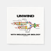 Entspaltung bei molekularer Biologie-DNA-Replikati Serviette (Vorderseite)