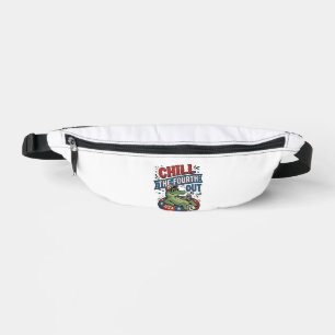 Entspann den Vierten lustiges Alligator-Sommer-Shi Bauchtasche