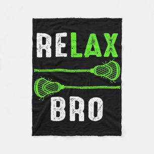 Entspann dich, Bruder, Vintage-Lacrosse  Fleecedecke