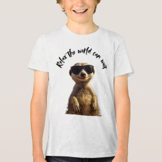 Entspann dich – Die Welt kann warten | Cooler Erdm Tri-Blend Shirt
