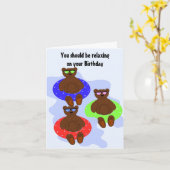 Entspann dich, es ist dein Geburtstag Karte (Gelbe Blume)