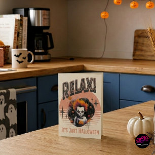 Entspann dich, es ist nur Halloween, gruseliger Cl Feiertagskarte