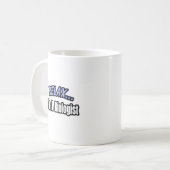 Entspann dich, ich bin Biologe Kaffeetasse (Vorderseite Links)