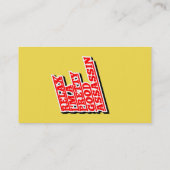 Entspann dich, ich bin ein hübscher guter Attentät Visitenkarte (Rückseite)