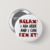 Entspann dich! Ich bin hier Button (Vorne & Hinten)