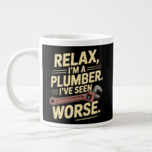 Entspann dich, ich bin Klempner - Klempner Lustig Jumbo-Tasse