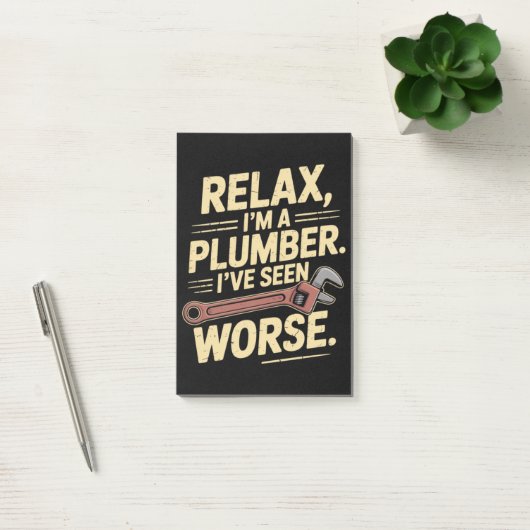 Entspann dich, ich bin Klempner - Klempner Lustig Post-it Klebezettel (Büro)