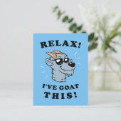 Entspann dich! Ich habe das hier. Postkarte (Stehend Vorderseite)