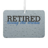 Entspann dich, lebe den Traum eines lustigen Autos Autolufterfrischer (Rückseite)