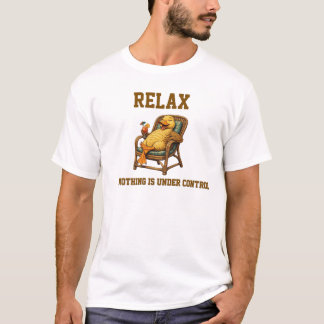 Entspann dich, nichts ist unter Kontrolle Lustiges T-Shirt
