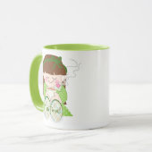 Entspann dich! Niedliche Kawaii Girl Entspannen mi Tasse (Vorderseite Links)