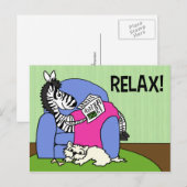 Entspann dich! postkarte (Vorne/Hinten)