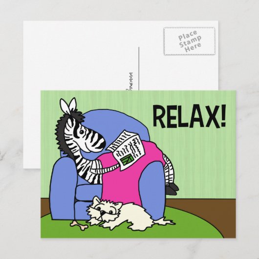 Entspann dich! postkarte (Vorne/Hinten)