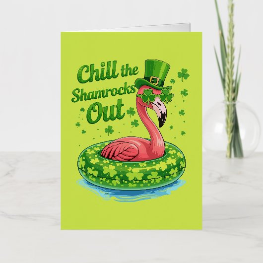 Entspann dich Shamrocks lustiger St. Patrick's Day (Vorderseite)