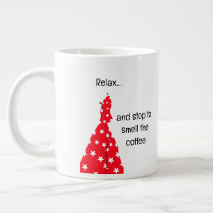 Entspann dich und schnuppere am Kaffee-Mug Jumbo-Tasse