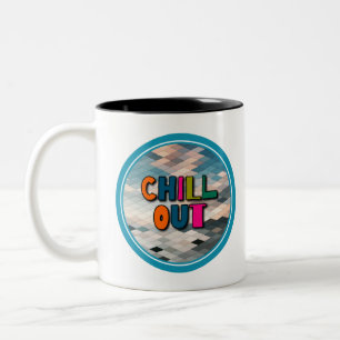 Entspann dich zweifarbige tasse